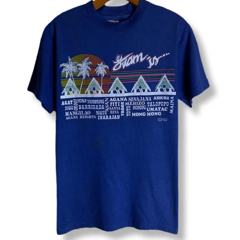 VINTAGE GUAM HAWAIIAN BY HANES BEEFY T-SHIRT | KAOS| AFM photo 1