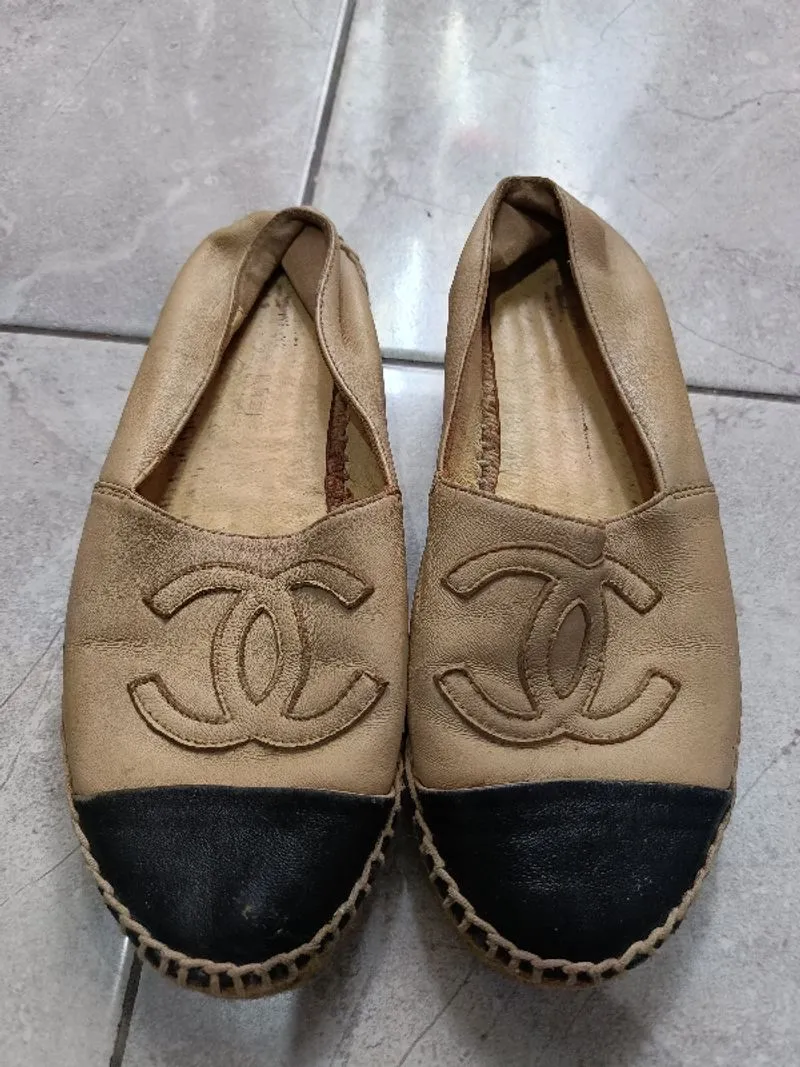 Sepatu Slip On Chanel Espadrilles Size 37 photo 1