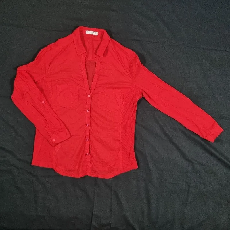 Kemeja Merah Wanita | Mango Casual - XL photo 1