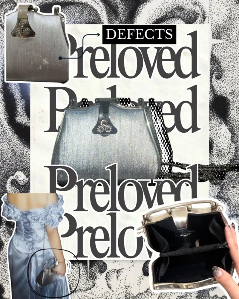 Silver Handbag Luxury Vintage Style  photo 1