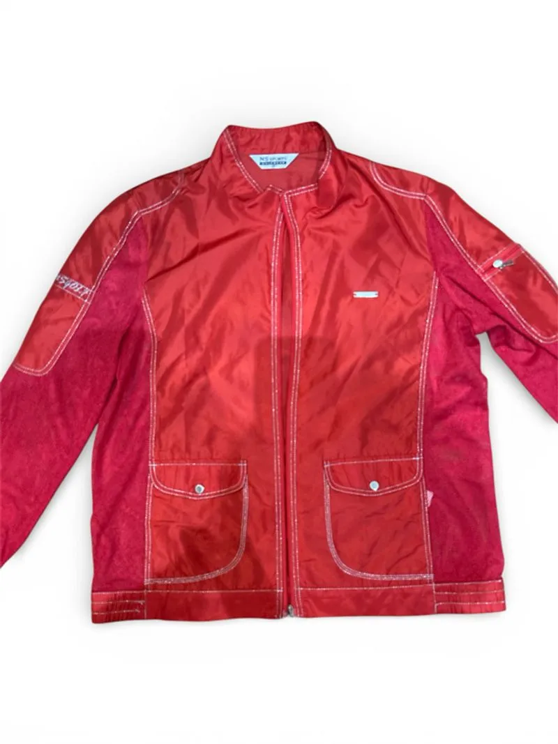 Red Zipper Jacket Button photo 1