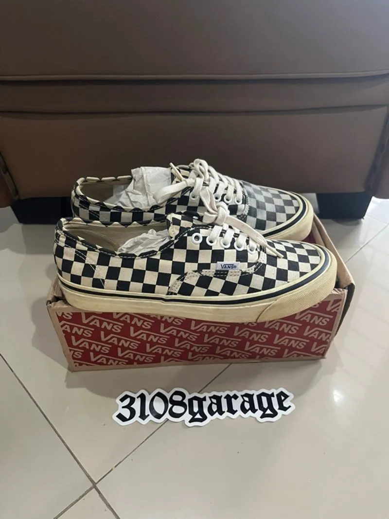 Sepatu shoes sneakers vans style 44 dx anaheim factory check photo 1