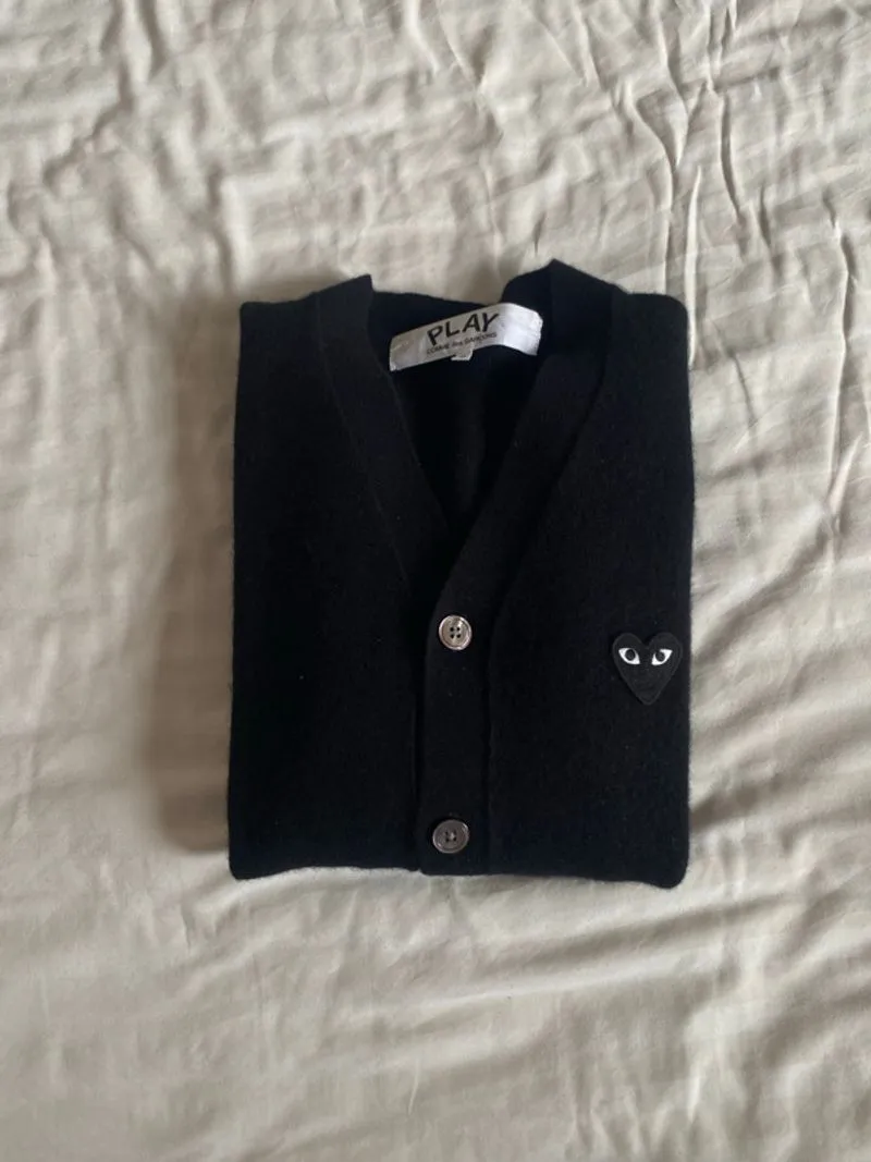 Cdg Play Cardigan black photo 1