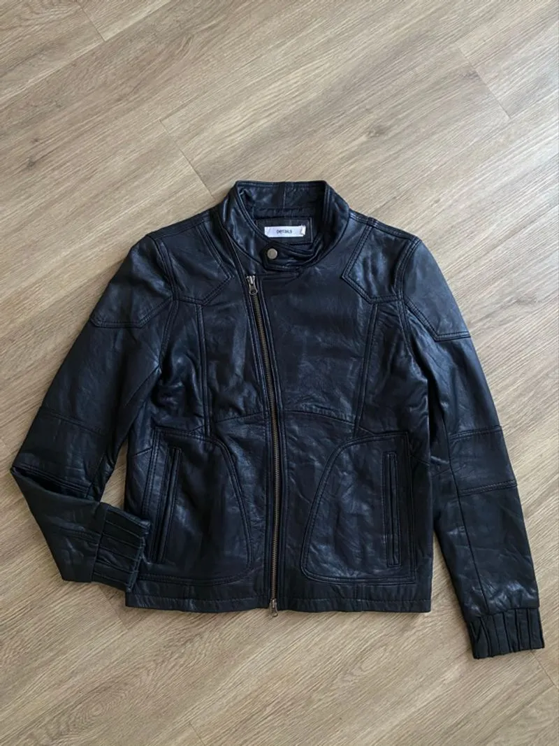 “DETAILS” CAFERACER LEATHER JACKET | KERAH SANGHAI photo 1