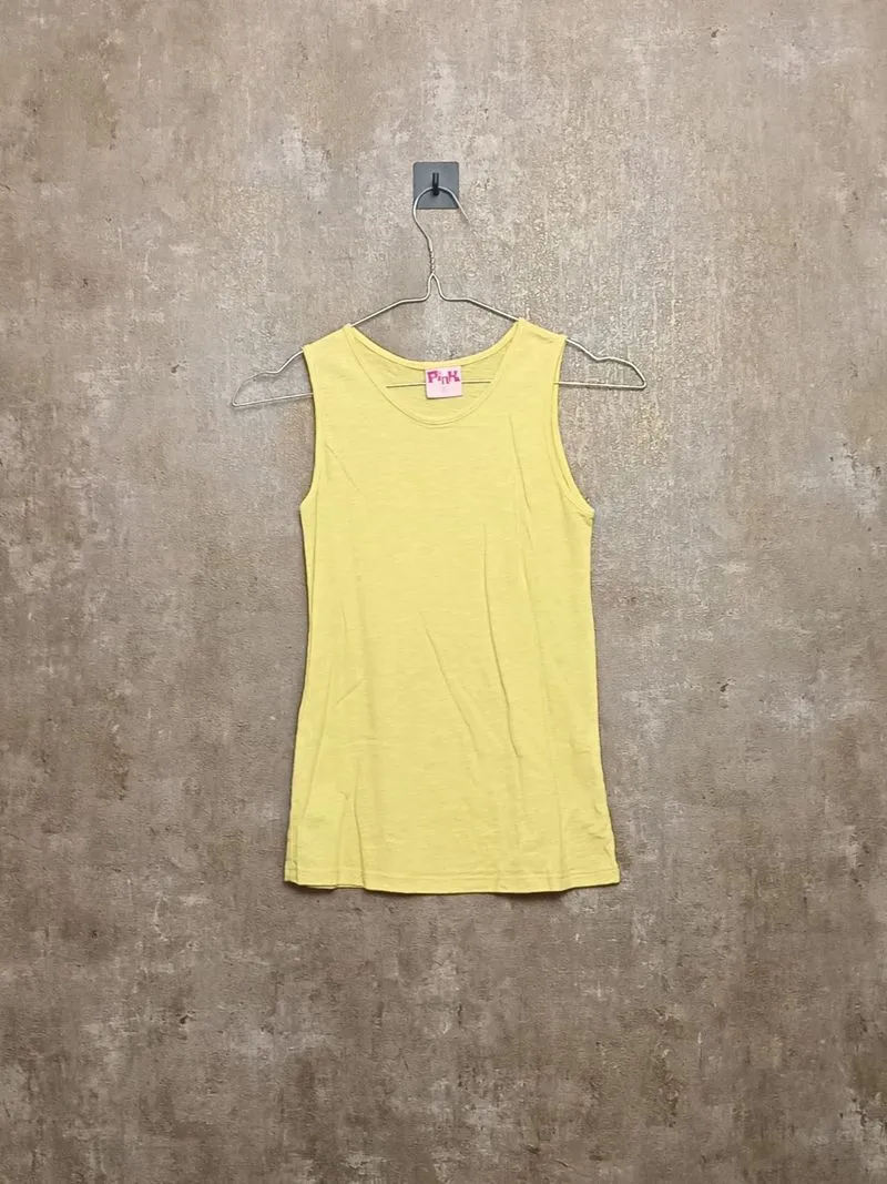 Pink Yellow Sleeveless photo 1
