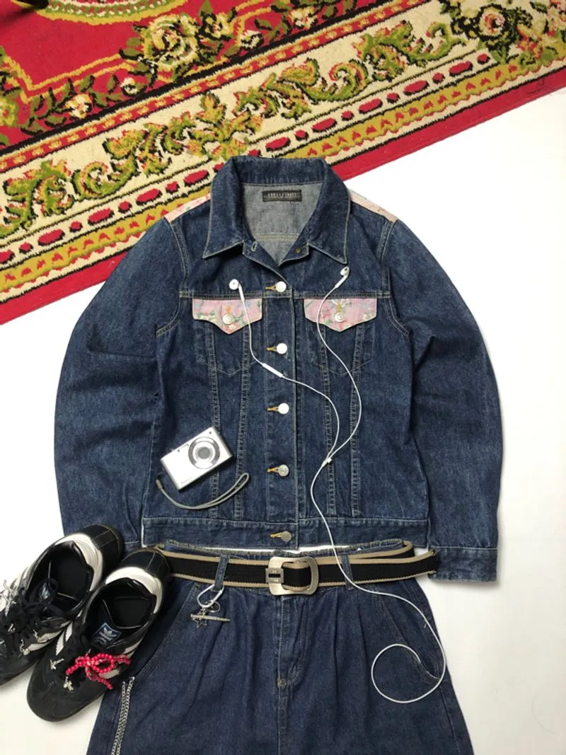 Jaket Raw Denim Vintage and Ameaji, Brand Bobson Lady’s‼️  photo 1