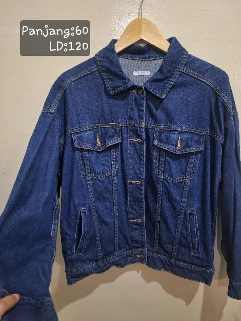 Jaket denim wanita photo 1