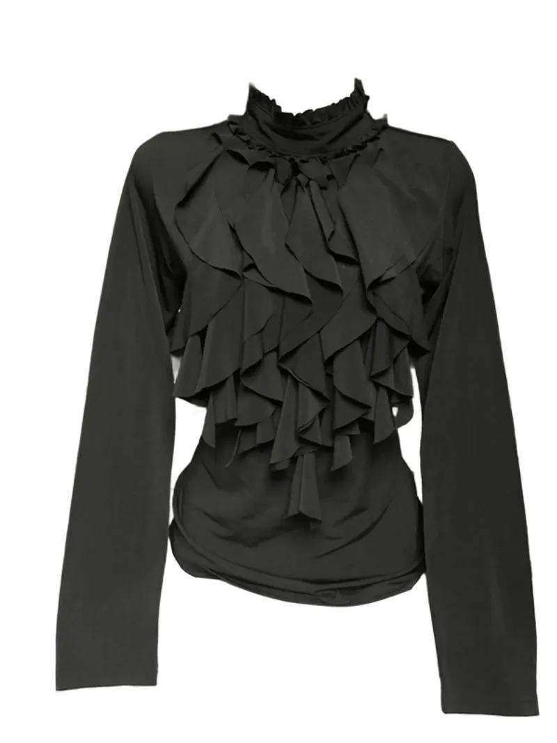 VINTAGE BLOUSE BLACK photo 1