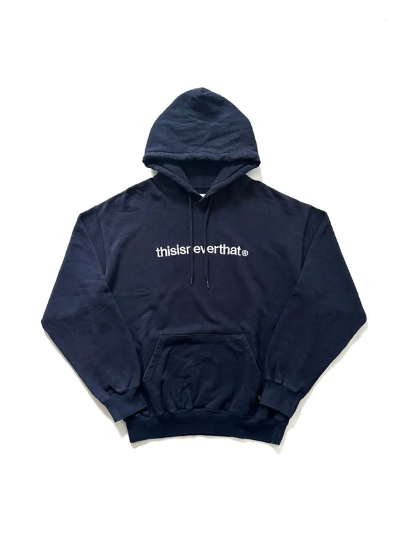 THISISNVRTHAT T-Logo Hoodie - Navy (FW19)   photo 1