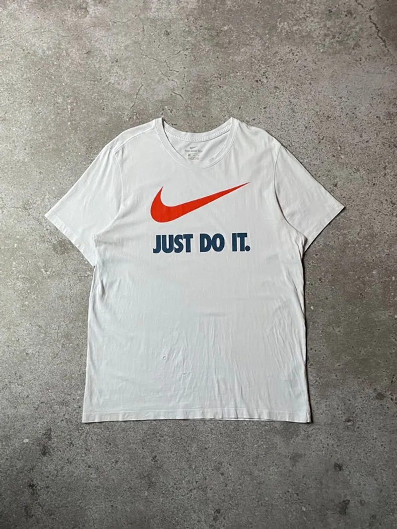 Tshirt Nike Just Do It White Red Swoosh photo 1