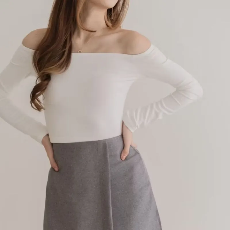 top lengan panjang ochawear longsleeve putih photo 1