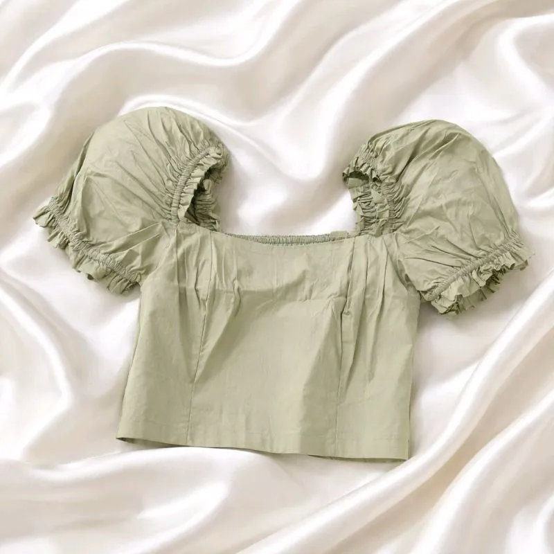 PRELOVED GREEN TOP ONE SIZE photo 1