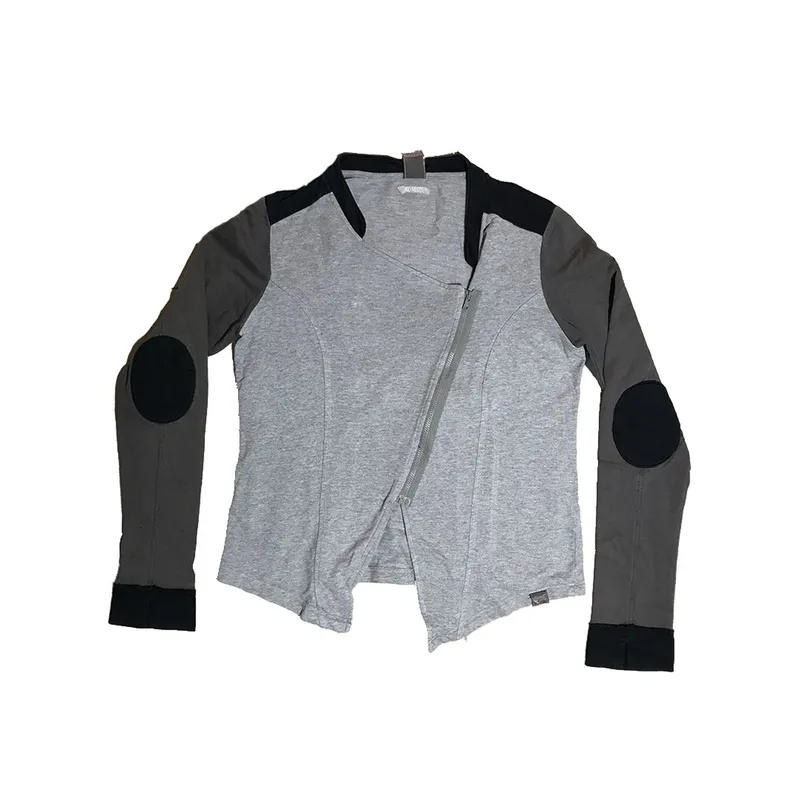 Sportswear Casual Track jacket Wanita white gray photo 1