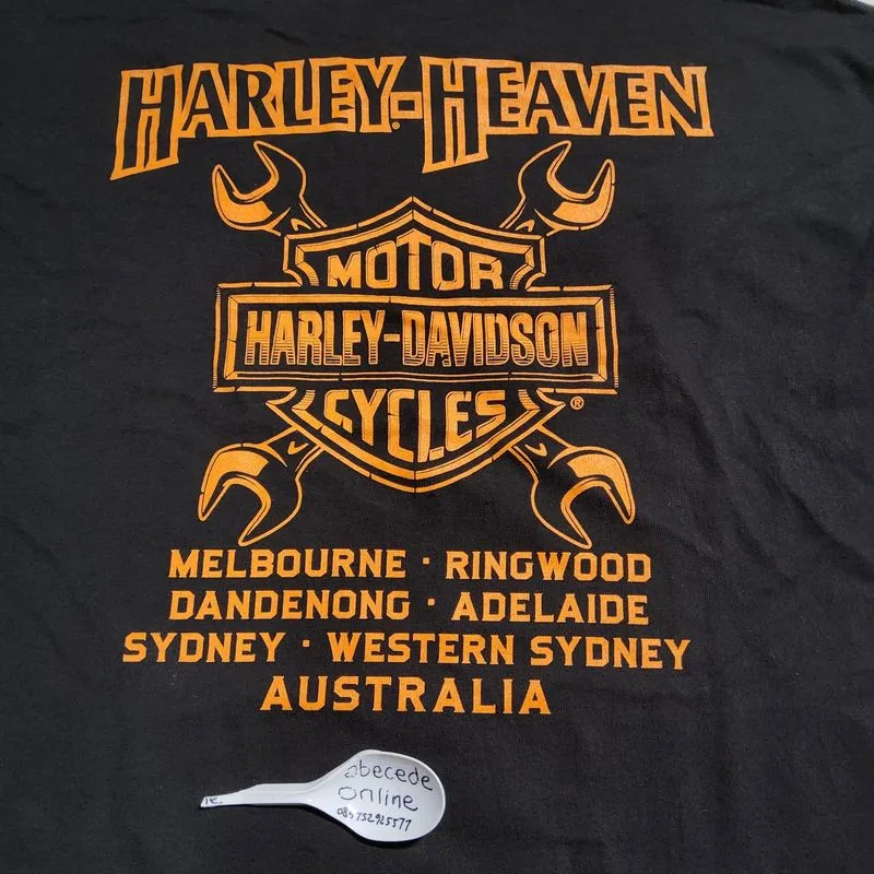 HARLEY DAVIDSON panhead Australia official t shirt size L - Preloved