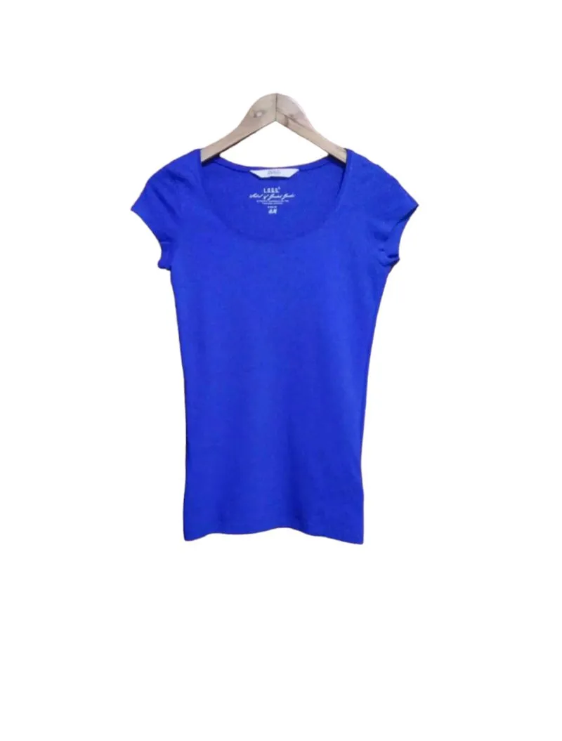 H&M Vintage Lolita T-shirt Wanita blue photo 1