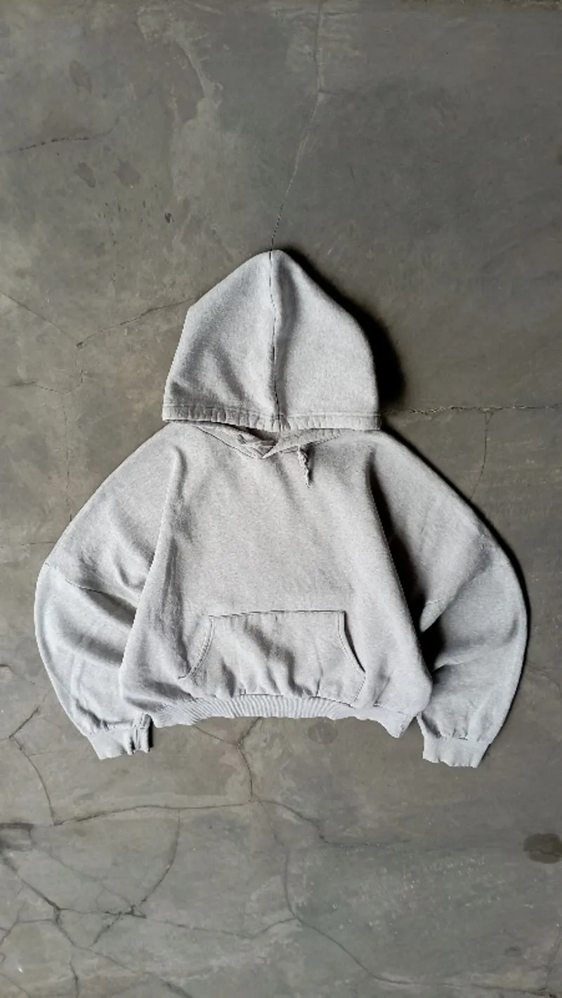 2000's Heavyweight Gray Perfect Hoodie Boxy photo 1