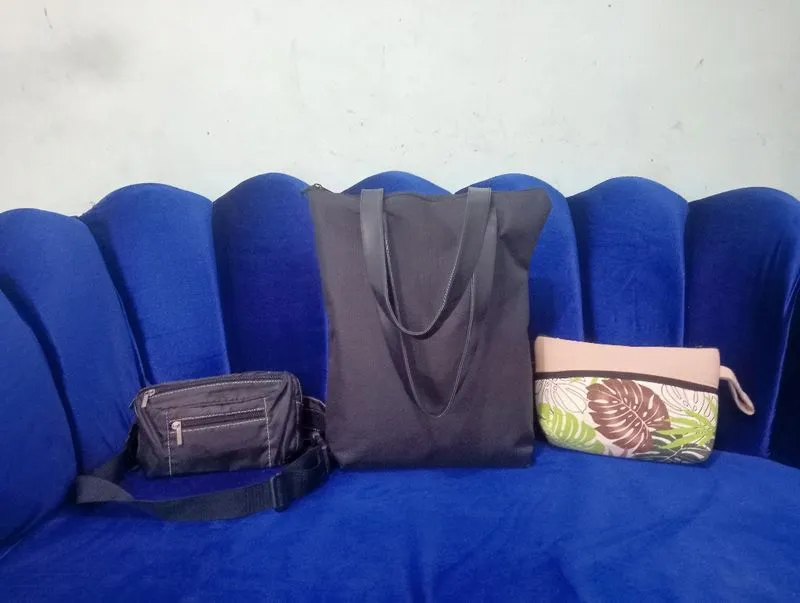 Paket 3 pcs/totebag/waistbag/tas pinggang/handbag/poucWanita photo 1
