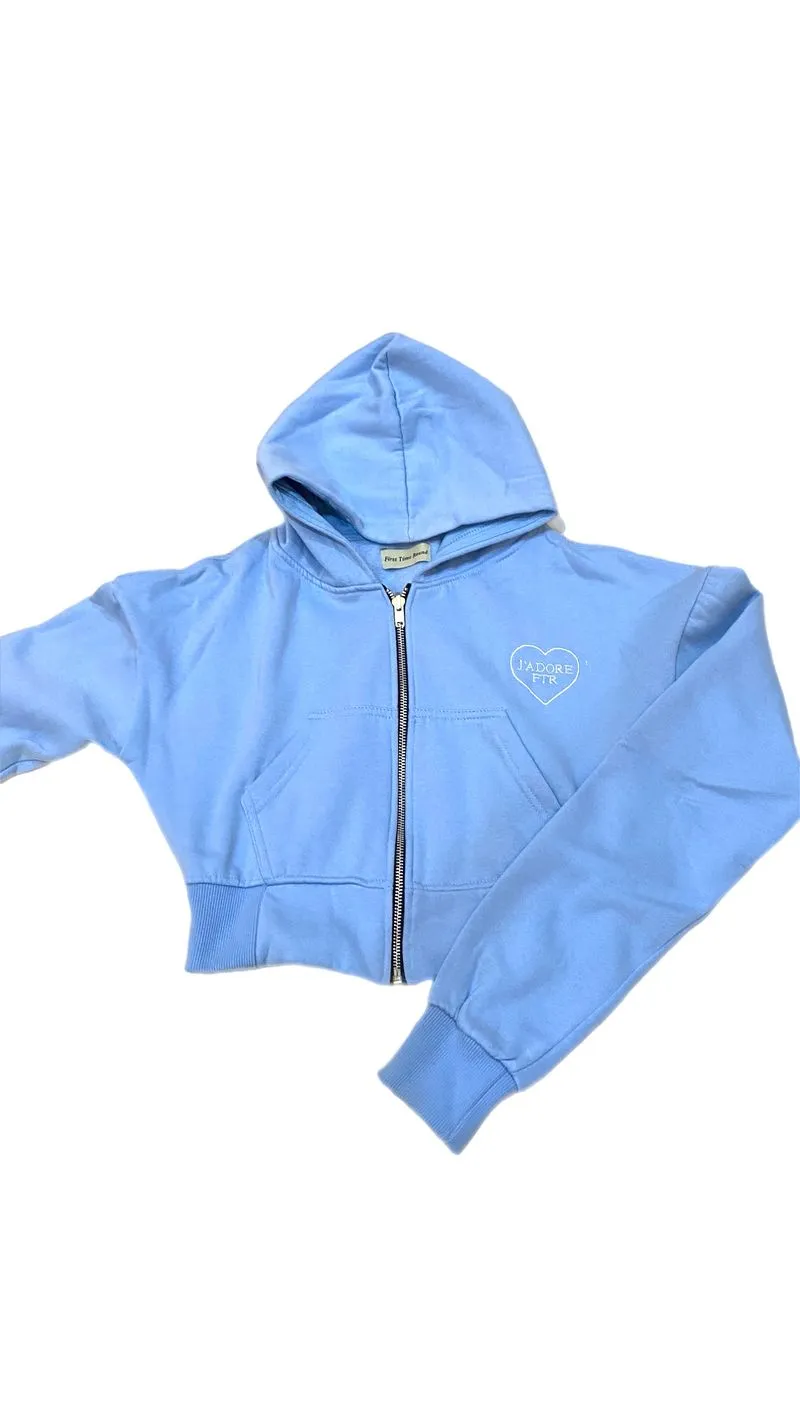 Streetwear Y2K Hoody Wanita blue photo 1