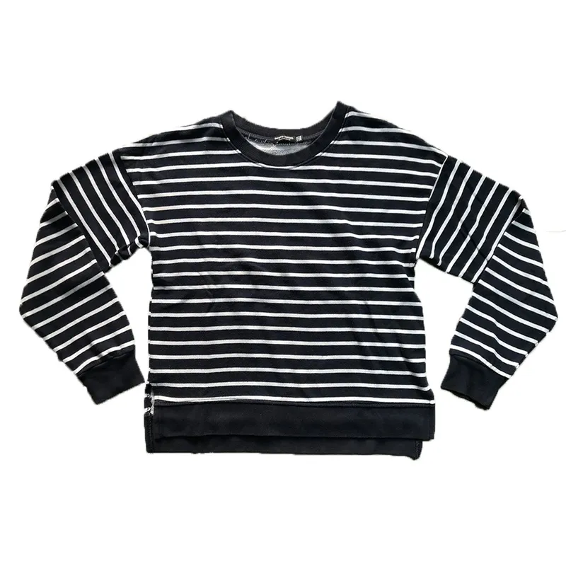 Bershka Minimalist Casual Sweater Wanita white navy photo 1