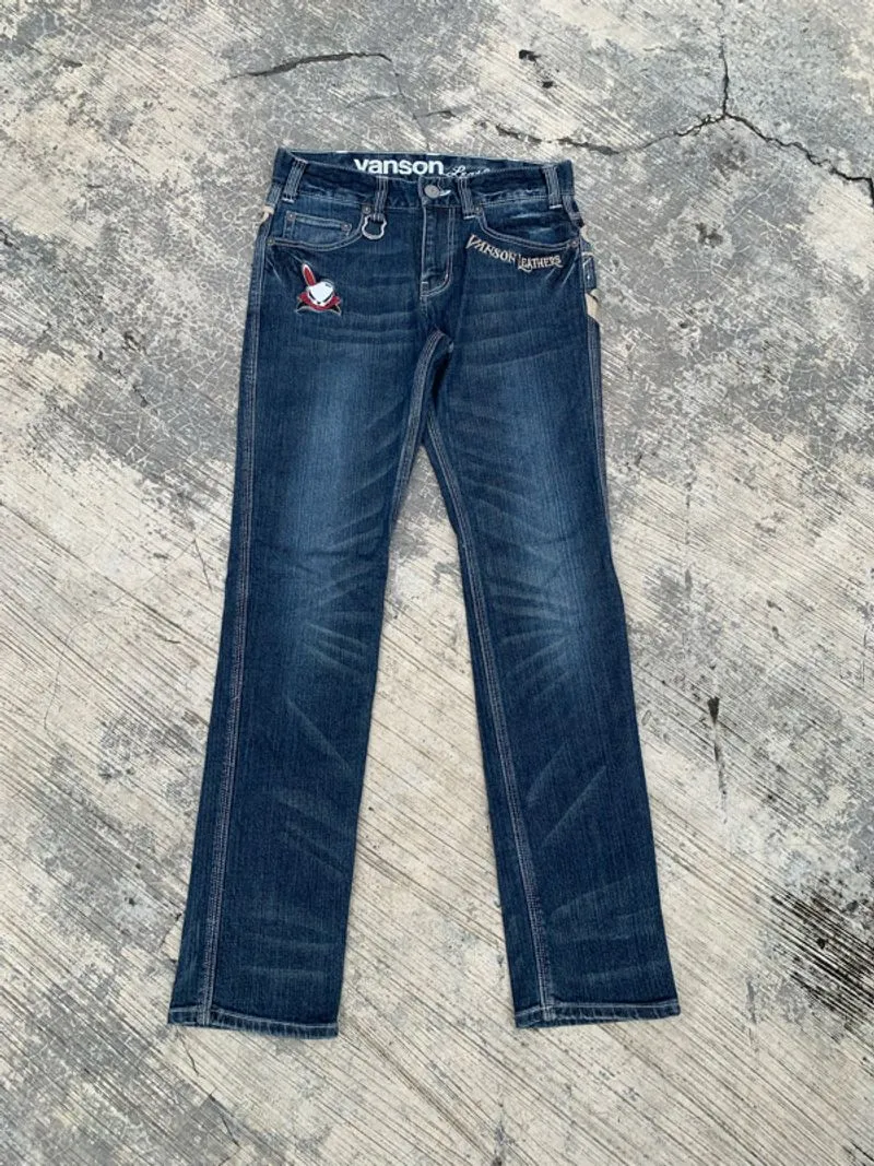 Y2K Denim Pants VANSON x T.F.O.A Leathers USA  photo 1