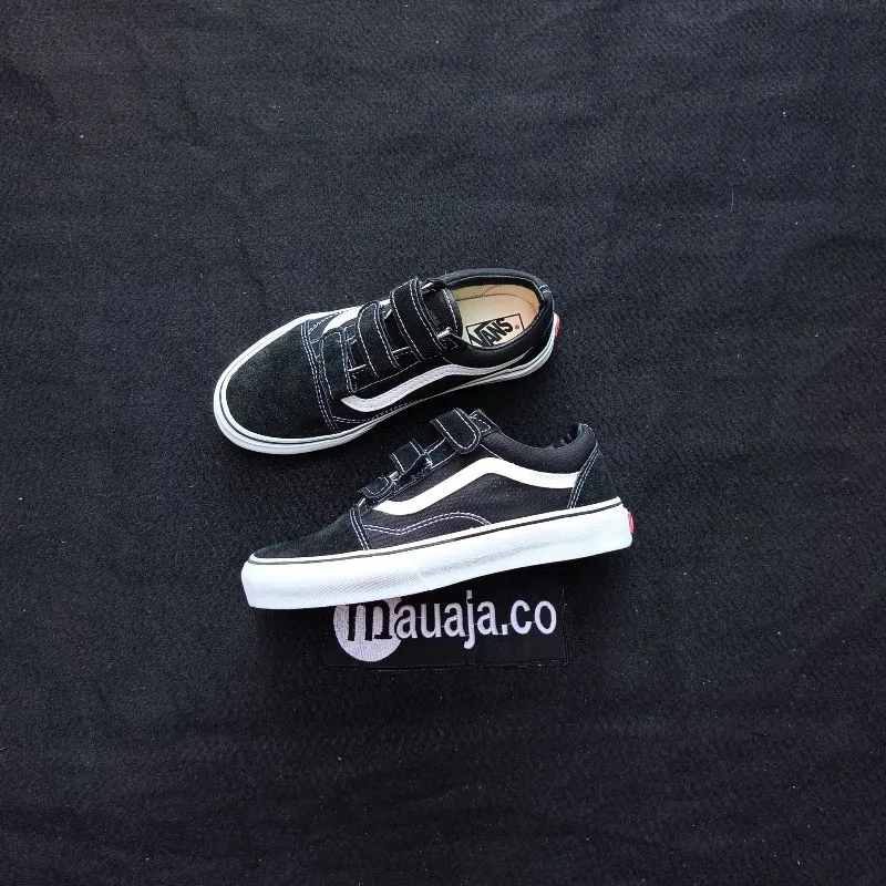Vans Old Skool Velcro Classic Black White photo 1