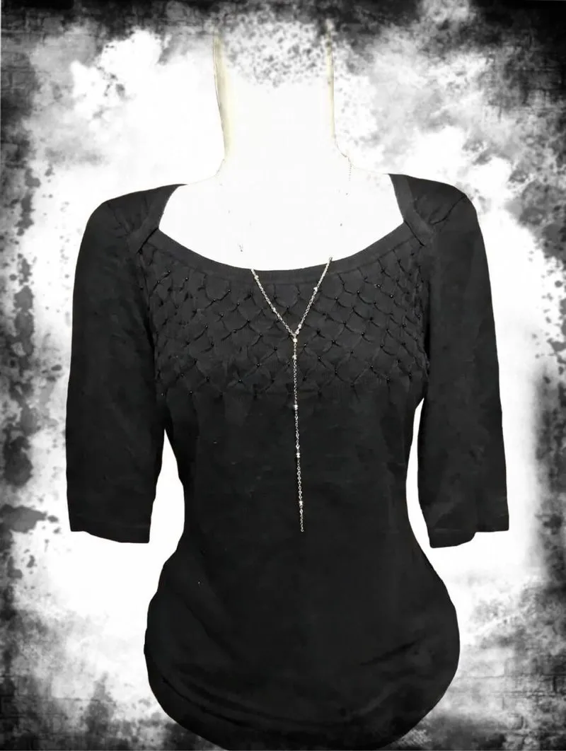 SQUERE NECK BLACK photo 1