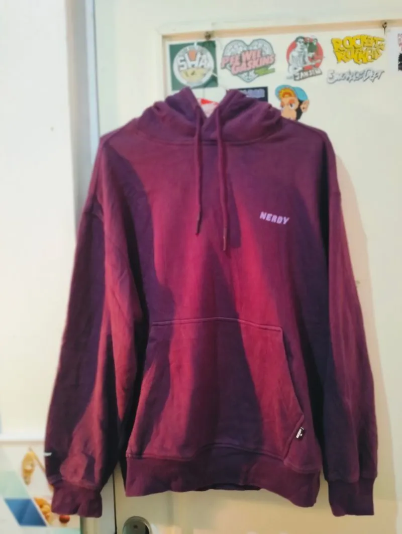 Nerdy Streetwear Hoody Pria purple photo 1