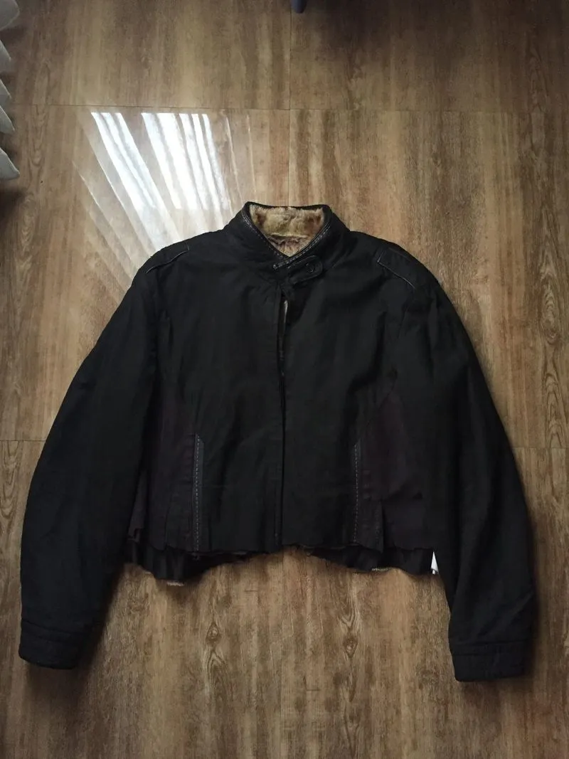 givenchy trucker sude jacket with fur vest (removable liner) photo 1