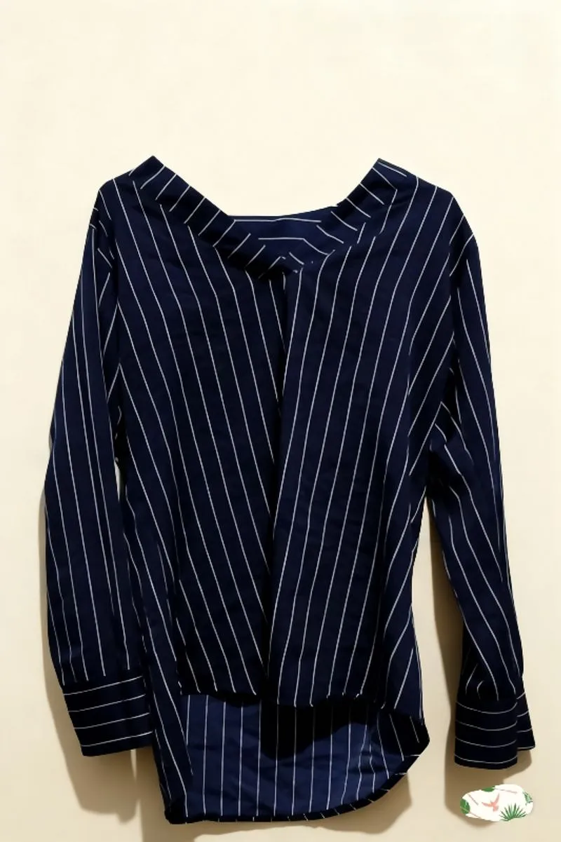 Baju lengan panjang belang belang photo 1
