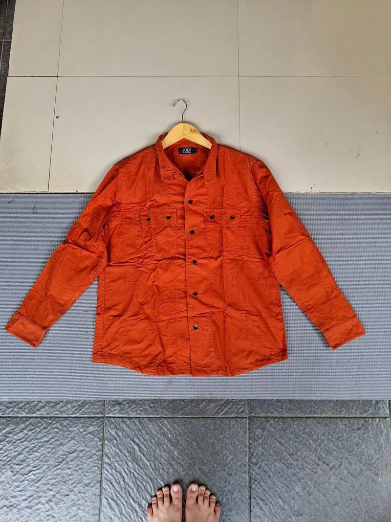 SEPERTI BARU KEMEJA  WORKTSHIRT BAHAN OXFORD MEREK POLLONG   photo 1