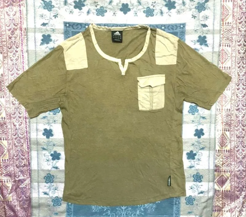 Y2K Adidas Flat Pocket Tee Militant photo 1
