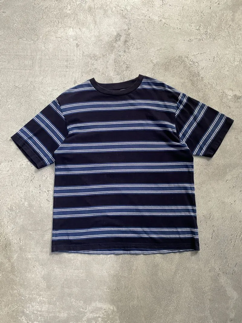 Uniqlo Salur Strip Pocket T-Shirt Navy photo 1