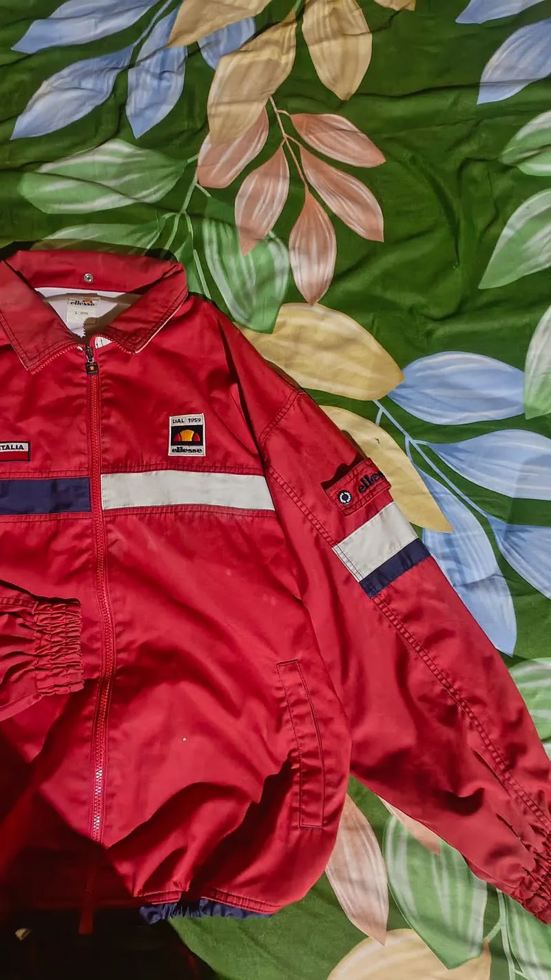 Ellesse Luxury Casual Track jacket Pria white red