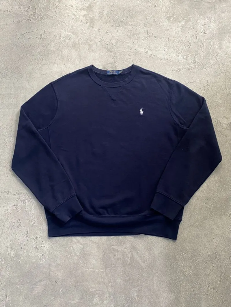Polo Ralph Lauren Navy Crewneck Sweatshirt  photo 1