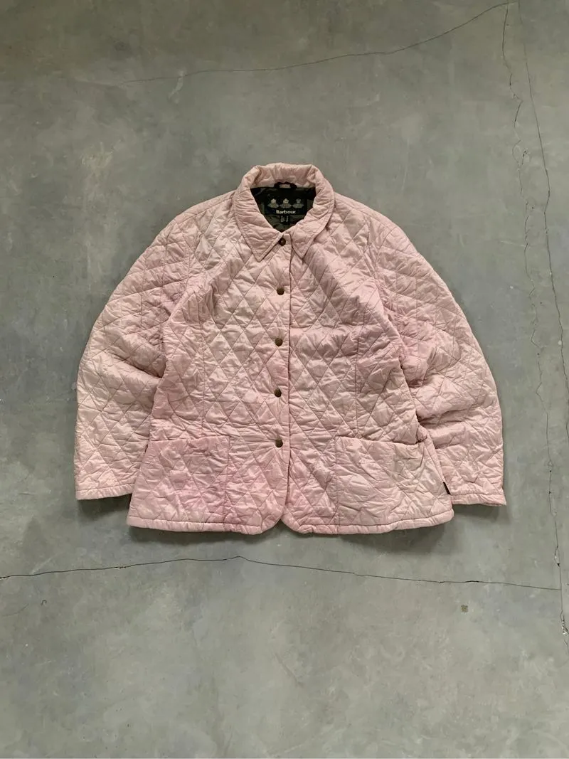 Item(s) : Barbour Pink Quilted Utility Jacket photo 1