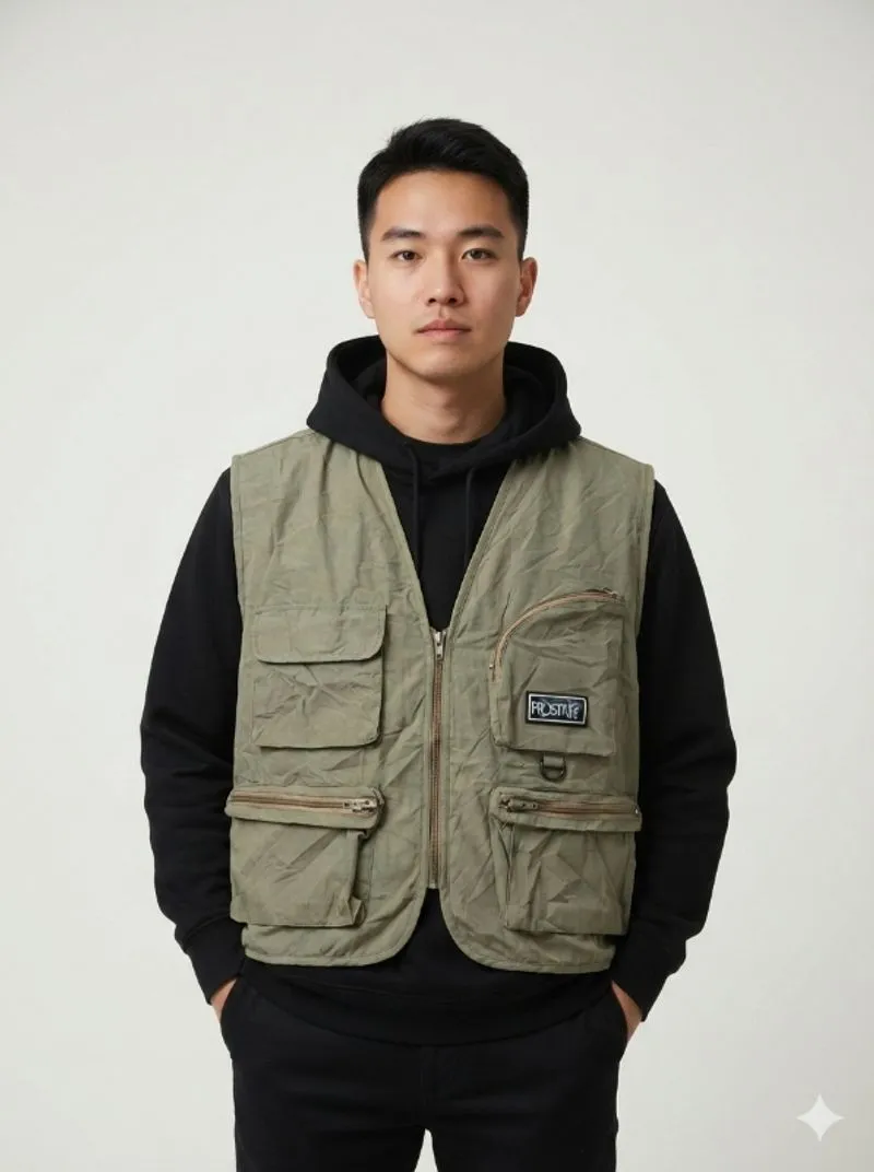 Vest rompi tactical outfit casual fashion fishing prosta photo 1