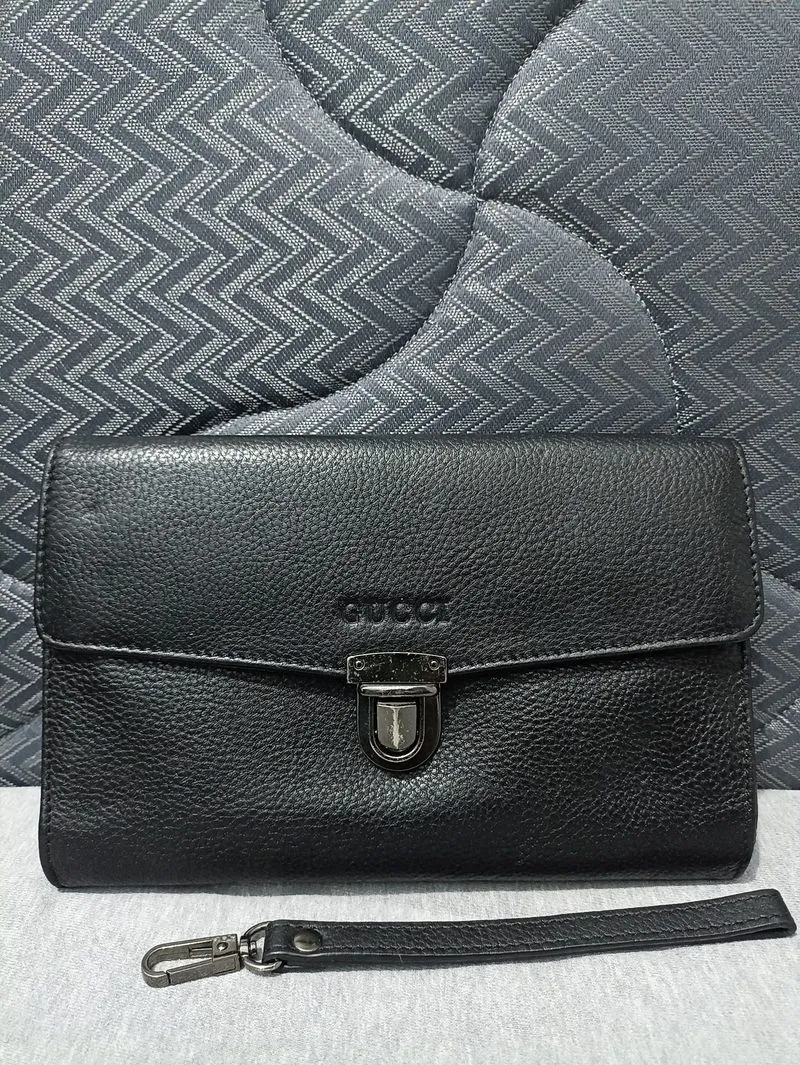 preloved hand bag tas tangan gucci hitam photo 1