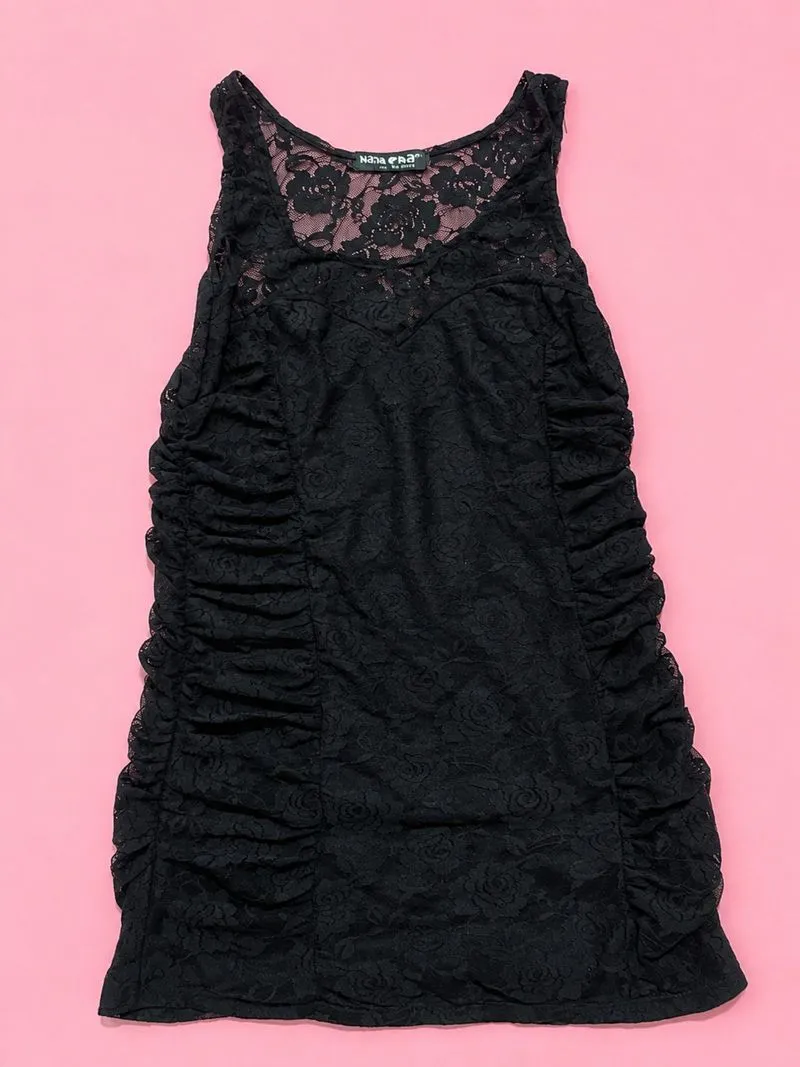 Black Lace Mini Dress photo 1