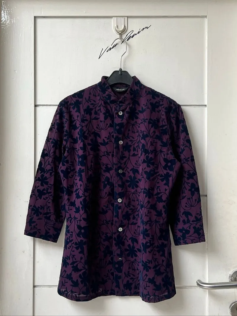 SALE!! Noue Rue Yohji Yamamoto Flower Motive Shirt photo 1