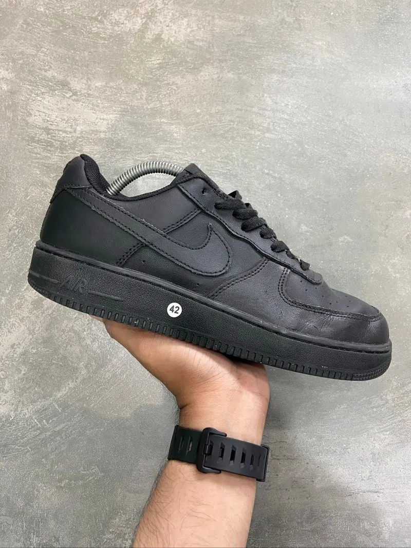 Nike Air Force 1 07 AF1 Low Black Triple Black Full Black photo 1