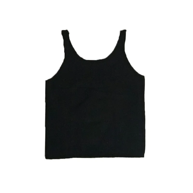 Y2K Casual Cami top Wanita black photo 1