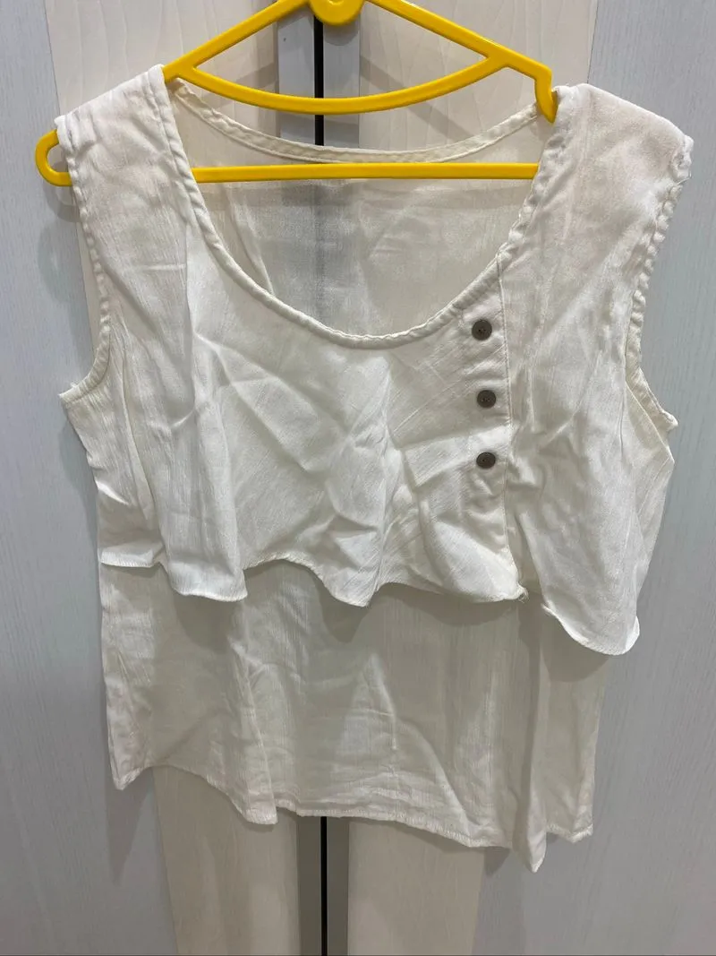 white top atasan wanita photo 1