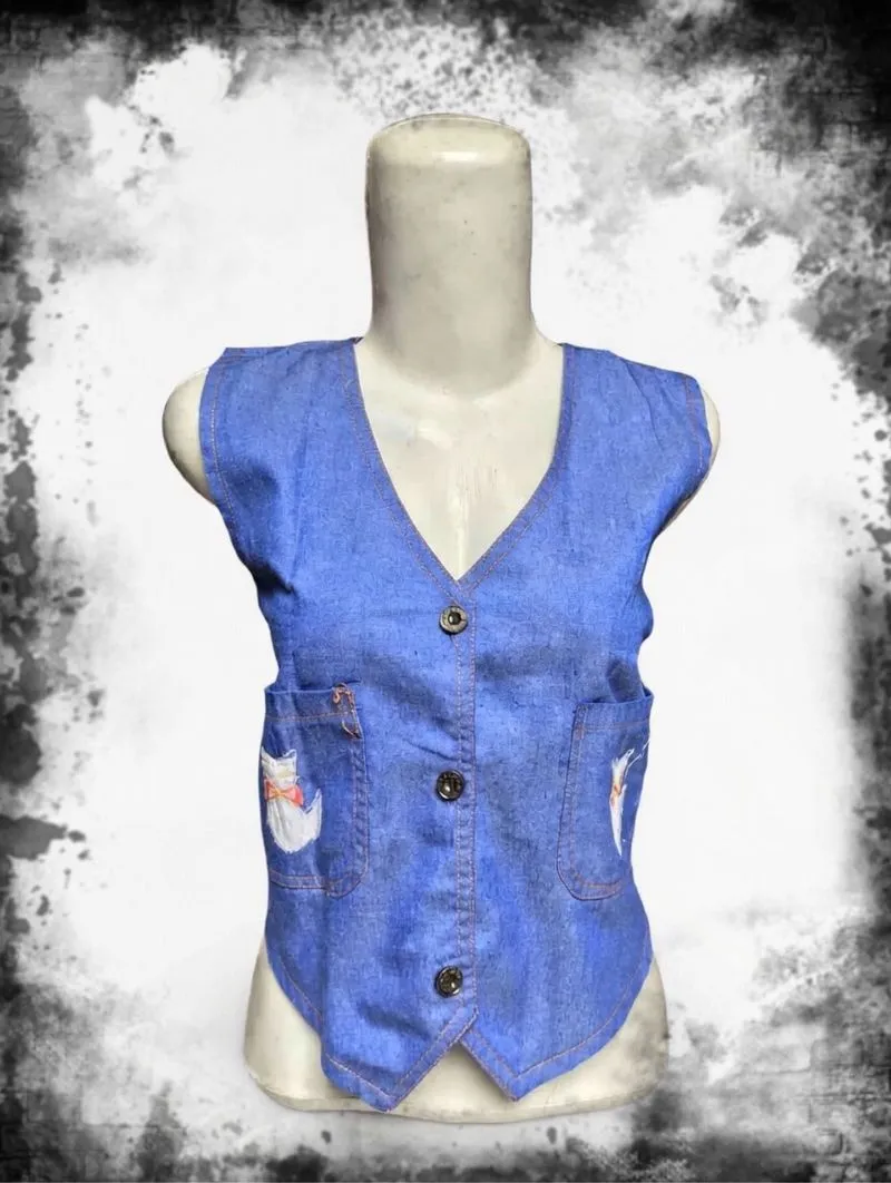 DENIM VEST CAT🫐 photo 1