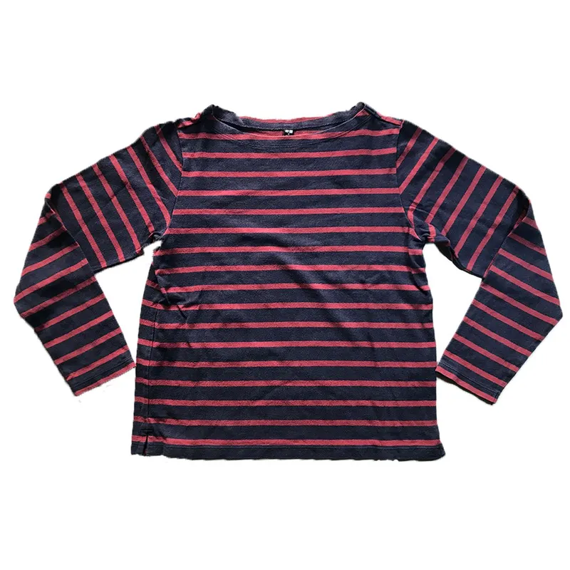 Uniqlo Minimalist Casual Sweater Wanita navy red photo 1