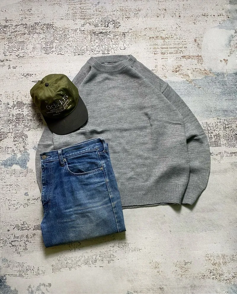 UNBRAND BLANK KNIT SWEATEE photo 1