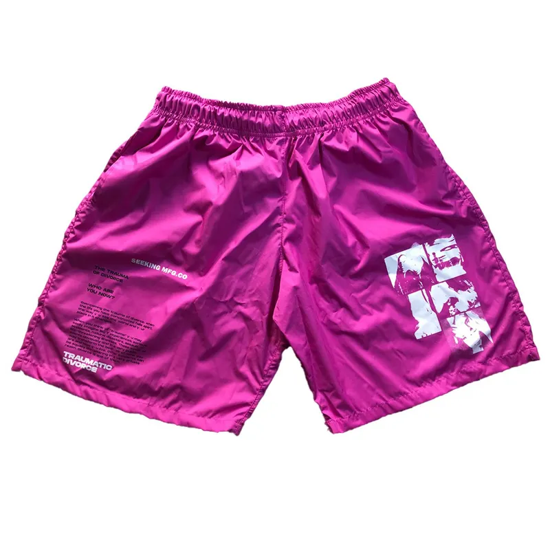 Streetwear Avant Garde Short Wanita purple pink photo 1