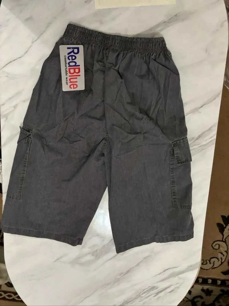 Celana pendek cargo grey redblue photo 1