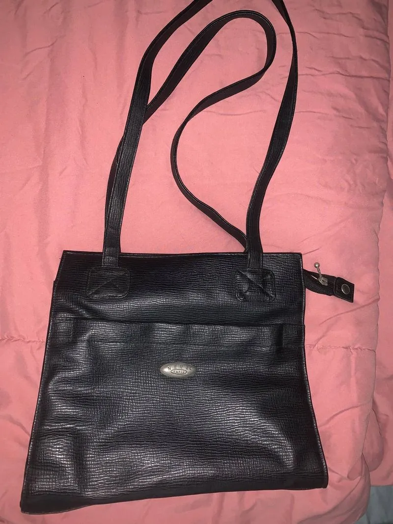 Y2k sling leather bag made in japan photo 1