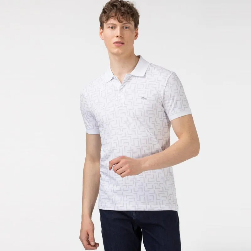Kaos polo shirt LACOSTE Pattern Grey Size No.9 photo 1