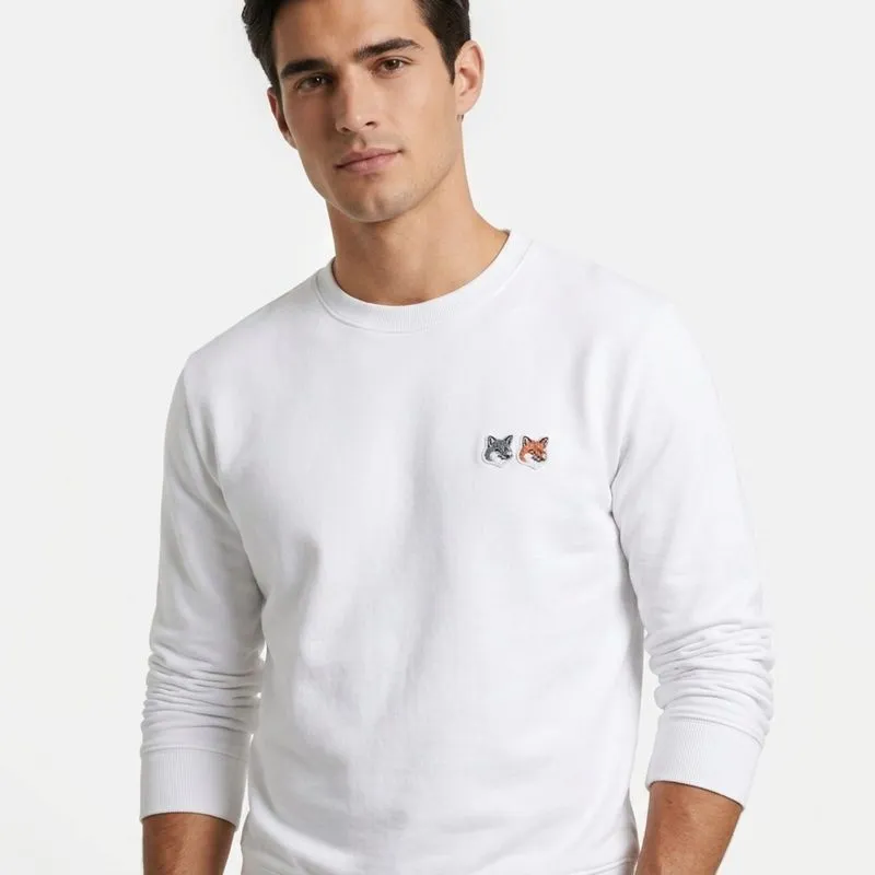 Jaket crewneck Maison Kitsune White colour Size M photo 1